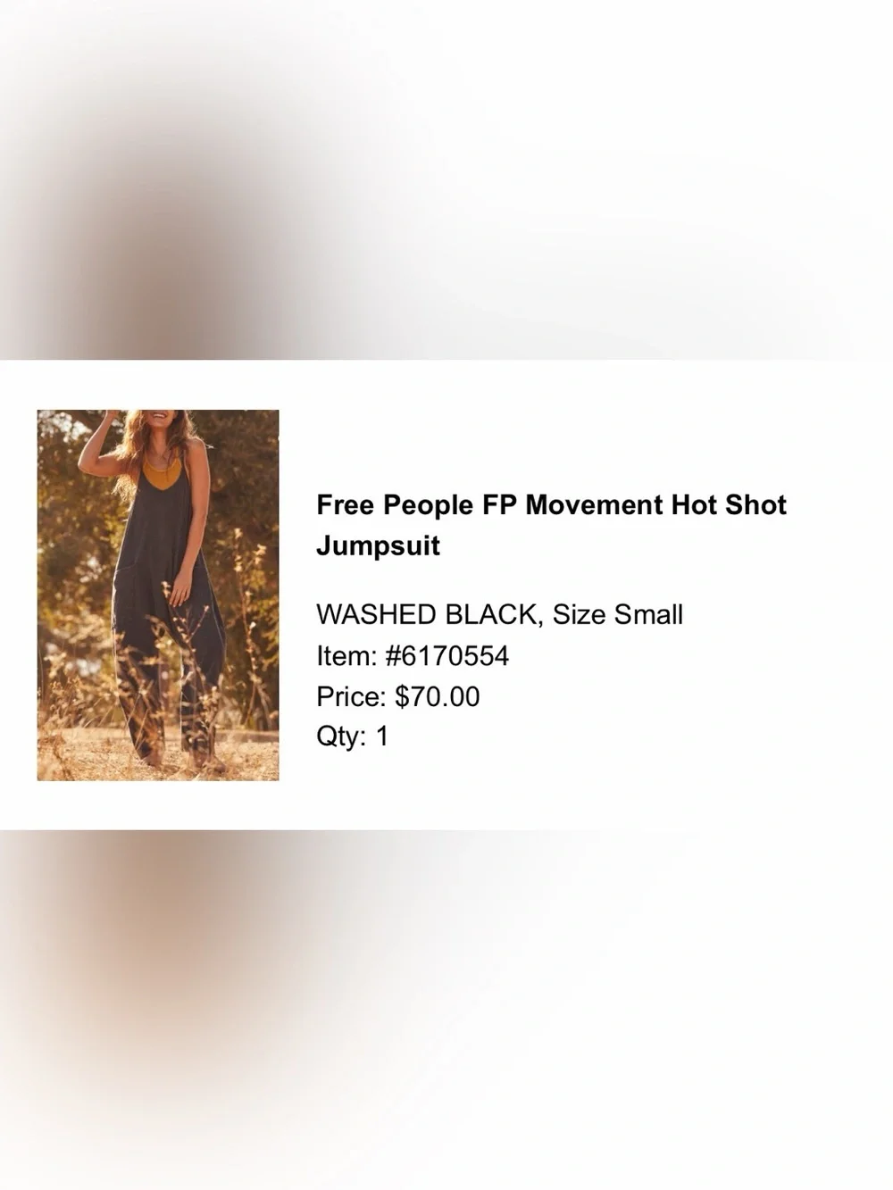Free People FP Movement Hot Shot
Jumpsuit, Washed Black, S - Picture 4 of 7